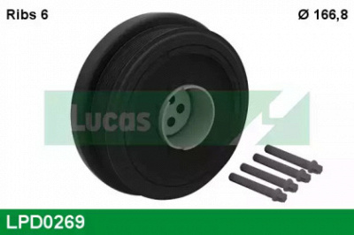 LUCAS ENGINE DRIVE lpd0269 -  Ременный шкив, коленчатый вал